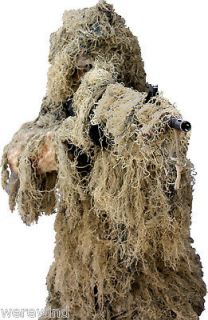 New Ghillie Suit Camo Desert Paintball Sniper M/L Camouflage Hunting 5 