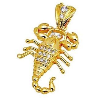 gold scorpion pendant in Fashion Jewelry