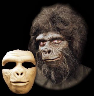Gorilla Ape Halloween Mask Foam Latex Prothetic Monkey Appliance Moves 