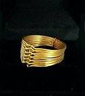 Gold 12 Band Turkish Puzzle Ring Scroll Knot Chain Design 14k Gold 