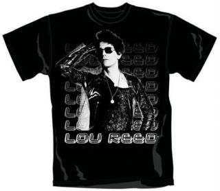 Lou Reed Plastic Jacket Image Mens T Shirt   New & Official In Bag 