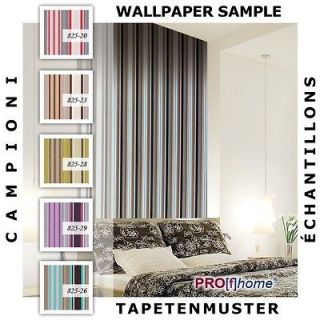 Wallpaper sample EDEM 825 series  deep embossed heavyweight stripe 