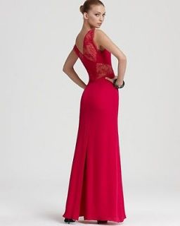 NEW* BCBG Turkish Rose Karey Lace Detail Evening Gown 4 $348 WQR6Q305