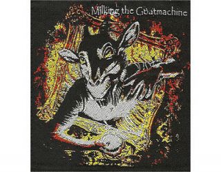 MILKING THE GOAT MACHINE clockwork udder 2012   WOVEN SEW ON PATCH 