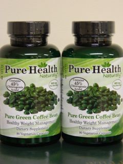 Pure Health Green Coffee Bean Extract 400mg 180Caps  45% Chlorogenic 