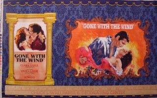 Gone With the Wind Scarlett Ohara Rhett Butler Cotton Fabric Panel