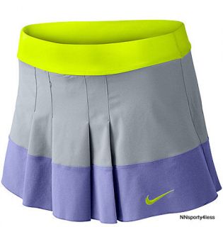   480781 Woven Pleated Tennis Skirt Running Skort Shorts Wolf Grey