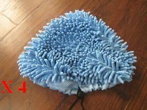 New 4 Coral Microfiber Pads for H2O H20 Steam Mop Steamboy