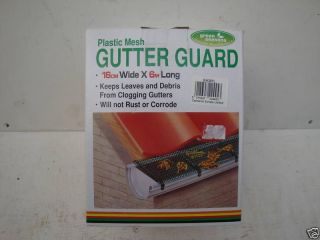 Plastic Gutter Mesh Guard For Gardens 16cm x 5m