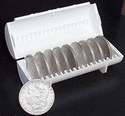 COIN HOLDER FOR 20 SILVER ROUNDS, DOLLAR COINS, MORGAN PEACE IKE 