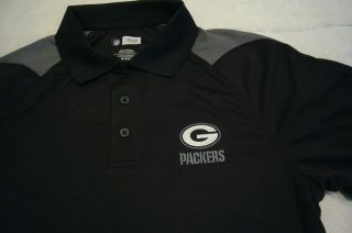 NFL Apparel GREEN BAY PACKERS Sideline Jersey Polo Shirt 100% 