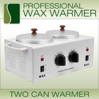 DOUBLE Wax Warmer Electric Heater Dual Parrafin Hot Facial Skin 