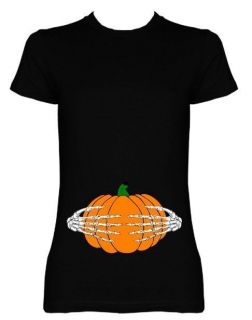   Hands Little Pumpkin Mommy Mom Halloween Costume Maternity Tee T Shirt