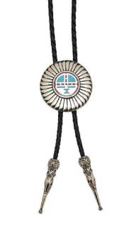 NEW Western Kachina Sun Face Bolo Tie with Cord & Tips