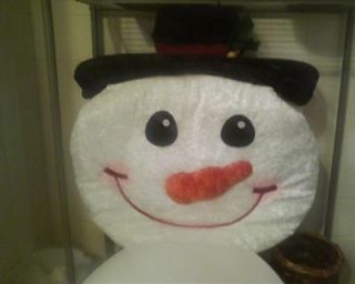 SNOWMAN TOILET TANK COVER Snowman Christmas Deco BRAND NEW