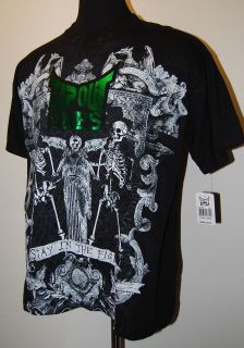 TAPOUT MPS S/S LOGO TEE BLACK/GREEN MSRP $24