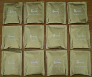 Harrods 10 Teabags   gold foiled packets   choose from 12 kinds