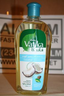 Dabur Vatika Coconut Enriched HAIR OIL 300ml Castor Henna for Volume 