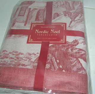   Sonoma Christmas Holiday Nordic Noel Dinner Tablecloth 70 X 90 New
