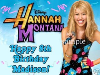 Hannah Montana #11 Edible CAKE Icing Image topper frosting birthday 