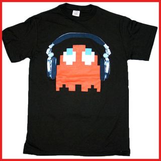 Pac Man Head Phones Ghosts T Shirt/Game Tee  4 Size
