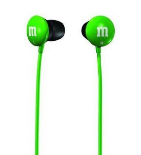   MMEB G (190557) In Ear Green M&Ms Earbud Headphones w/ Silicone Tips