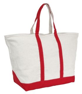 Beach and Boat Canvas Zippered Extra Large Top Tote Bag   DEALER