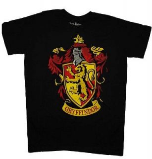 Harry Potter Hogwarts School Gryffindor Crest T Shirt Tee