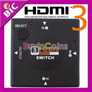 Port HDMI Switch Switcher Splitter for HDTV 1080P PS3