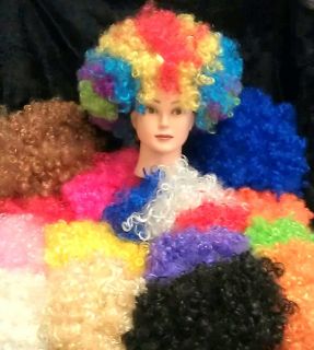 NEW  Afro 70s Valued Funky Disco Wigs Fancy Dress Costume