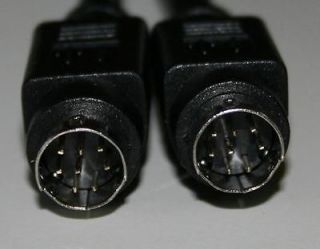 Black MD8 Mini Din 8 Minidin 8 pin MM 10 ft cable