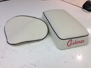 1946 1965 Cushman Motor Scooter Seat COVER w/ embroidery