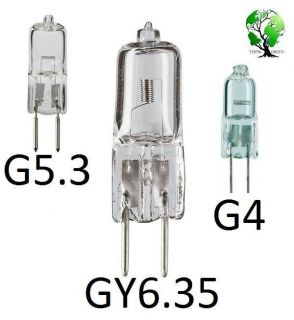 Box of 6, Ultra Halogen BiPin 12V Volt Replacement Puck Bulbs  G4 G5 