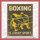 BOXING SIGN human punching bag sparring w/ boxer gloves