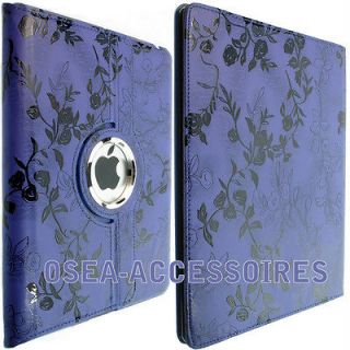 For APPLE IPAD 2 3 16GB 32GB 64GB Leather Floral Wallet Case Cover 
