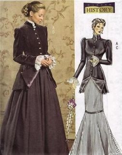 Victorian Titanic Historical Dress Suit Ladies BUTTERICK PATTERN 4954 