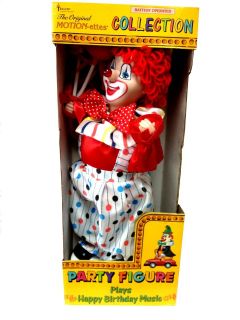 TELCO MOTION ETTES HAPPY BIRTHDAY PARTY CLOWN   RARE COLLECTIBLE 