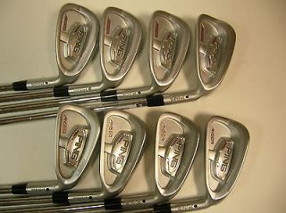 PING ANSER IRONS 3 PW BLACK DOT   PROJECT X SHAFTS