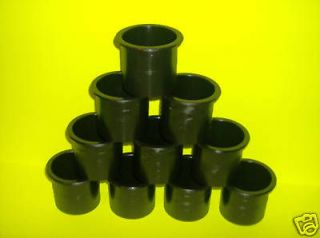 10 PACK BLACK POKER TABLE 2 7/8 CUP HOLDER CUP HOLDERS