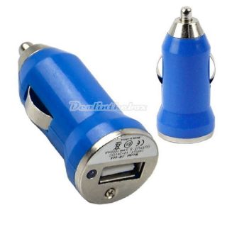 D0X8 Blue Hot sale USB Car Charger Adapter for Apple iPhone 4G 4S 3G 