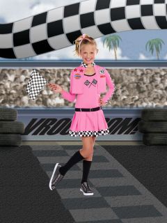 Sweet Lil Racer Halloween Race Car Driver Girl Costume Stunning Gift 