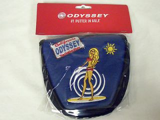 Odyssey Cali Girl Putter Headcover (Mallet, 2ball) Blue Club Cover NEW