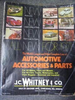 1971 JC WHITNEY AUTO ACCESSORY & PARTS CATALOG NO 286A