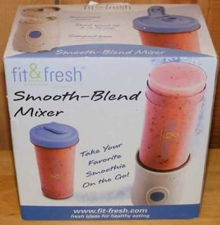 FIT & FRESH PORTABLE BATTERY OPERATED MIXER BLENDER SMOOTHIES NICE