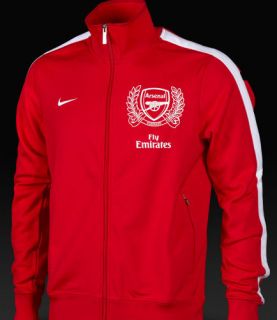 Mens Arsenal FC Nike N98 Jacket Track Top   Size M L XL XXL   Red 