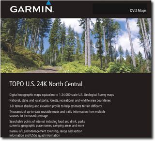 Garmin USA Inc   TOPO U.S. 24K North Central Digital Map