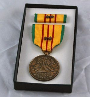 Vietnam Service Medal   2 Campaign Stars Dated 1969