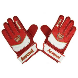 Arsenal Football Club Crest Kids Goalkeeper Gloves 9 11yrs with Free 