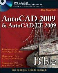 AutoCAD 2009 & AutoCAD LT 2009 Bible [With DVD] NEW