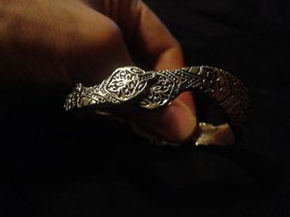Moroccan african artisan serpent snake bracelet
